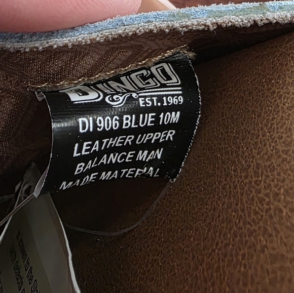 Dingo Light Blue Suede Mules with Wooden Heel - Picture 11 of 12